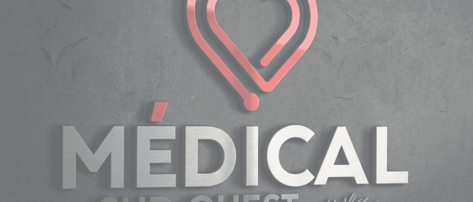 Logo Médical Sud Ouest — création identité visuelle graphiste freelance Nîmes